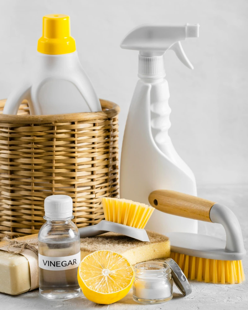 Panier de produits ménagers